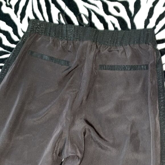 BCBGeneration black cheetah print trouser skinny straight dress pants size xxs - Picture 8 of 10